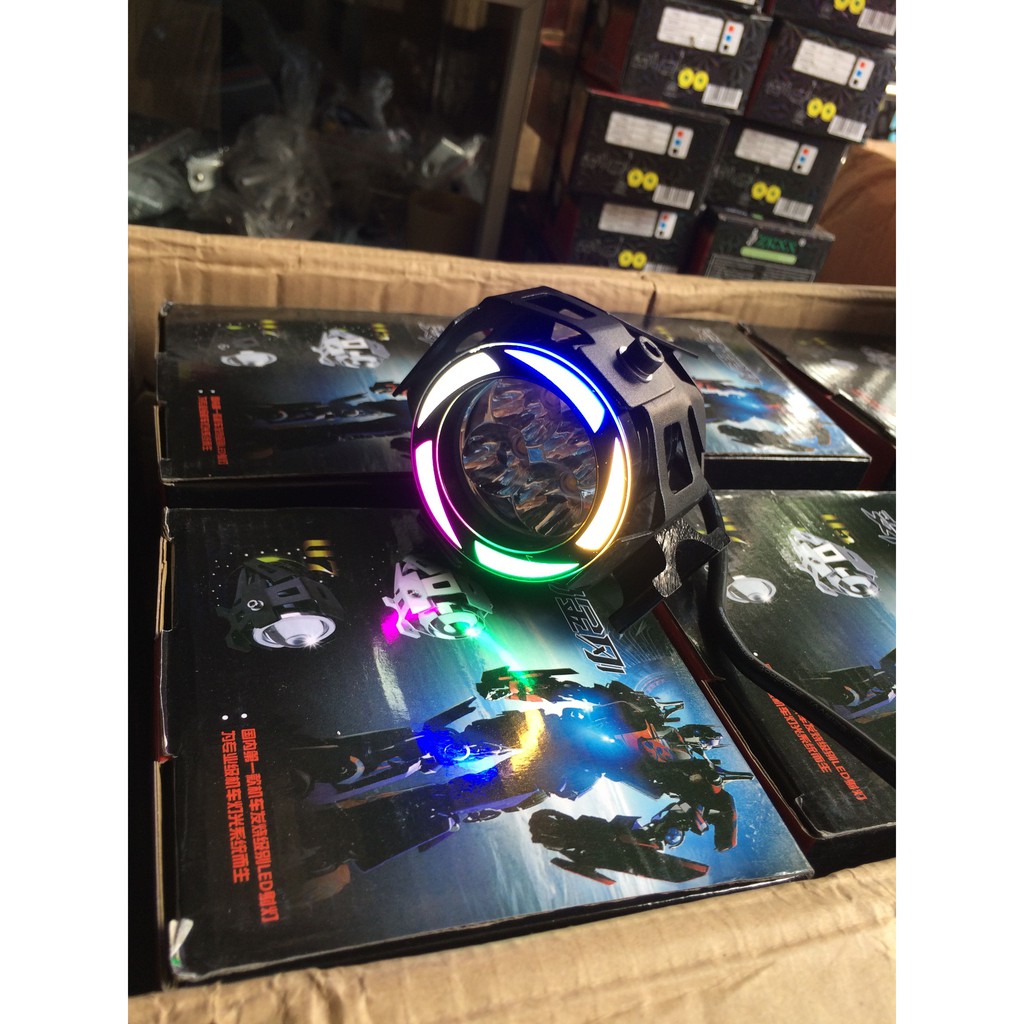 Đèn Led L4 Trợ Sáng Vòng Led 7 Màu