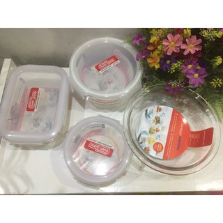 Bộ 4 thố thủy tinh Lock&Lock