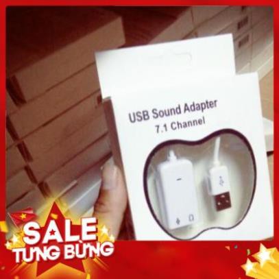 [Hàng loại 1] Combo 5 sound dây - Cáp âm thanh USB 7.1 cho máy tính bị hỏng cổng sound-âm thanh