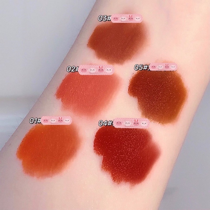 (Chính Hãng) [Hàng Mới Về] Set 5 Son Kem Lì MAGIC CASA Chese Lip Glaze Mềm Mịn Lâu Trôi Hàng Nội Địa Trung