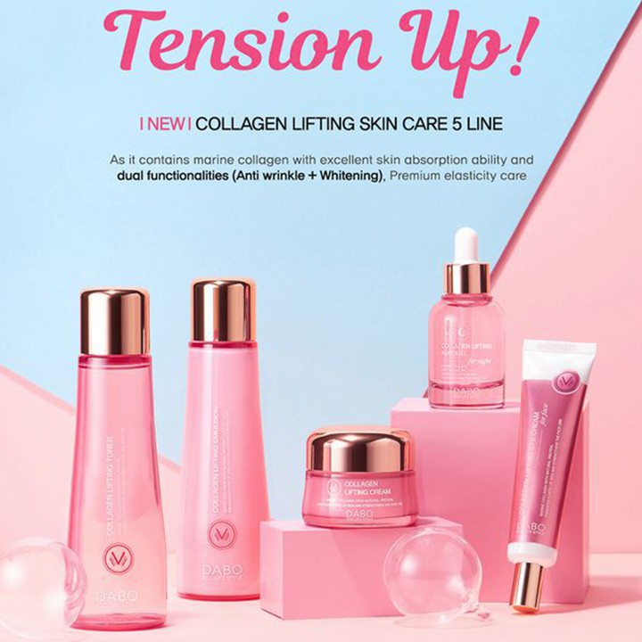Tinh chất Cao cấp Collagen nâng cơ , chống lão hóa ban đêm - DABO Collagen Lifting Ampoule 30ml - Hàng Chính Hãng