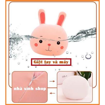 Bộ chăn gối văn phòng thú tròn Khỉ, ếch, thỏ