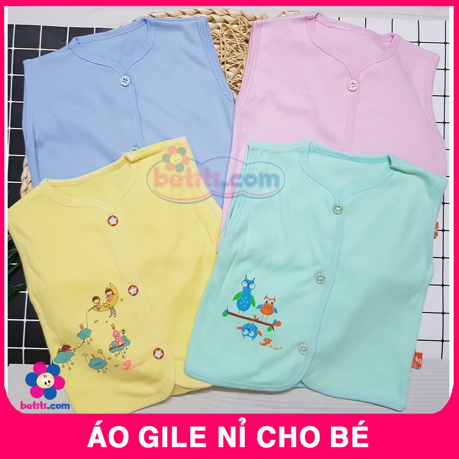 Áo Gile Nỉ Cotton Cho Bé, Áo Gile Cho Trẻ Em