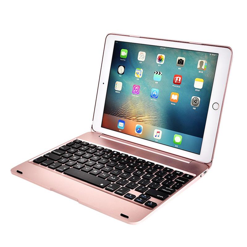 Bao nắp lật kiêm bàn phím Bluetooth không dây bằng hợp kim nhôm siêu mỏng cho iPad 9.