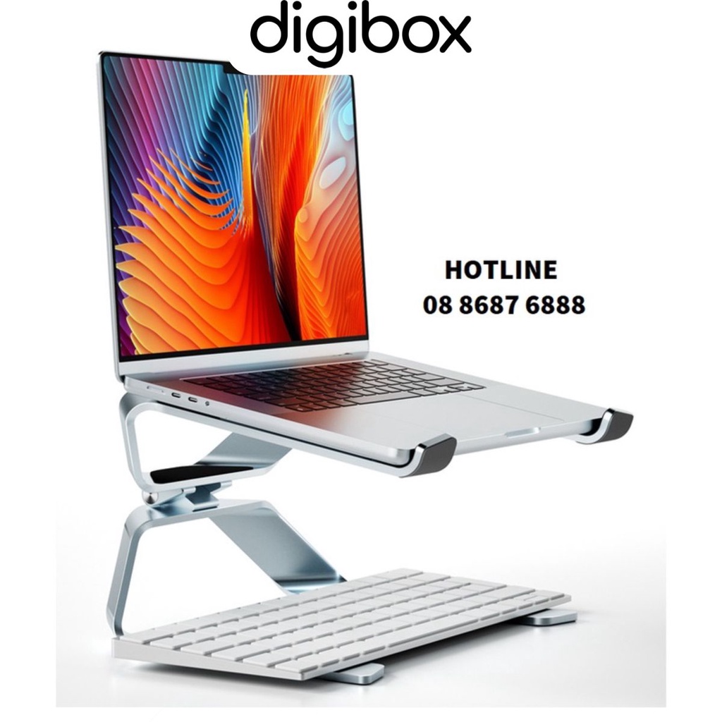 Giá Đỡ Laptop, Macbook Hợp Kim Nhôm P69 Kiêm Tản Nhiệt, Chống Mỏi Cổ Vai Gáy Công Thái Học, Tinh Tế Độc Đáo.