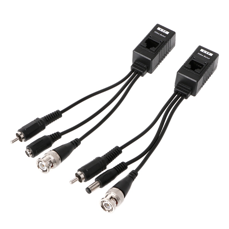 1 Cặp Thiết Bị Thu Phát Tín Hiệu Video BNC Sang RJ45 + Máy Quay CCTV