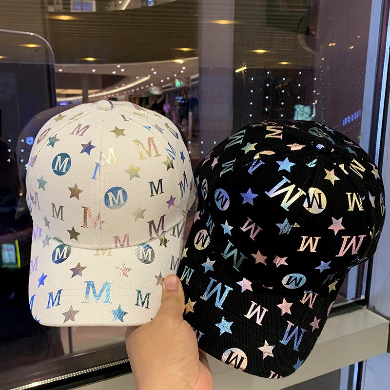 Mũ lưỡi trai unisex nam nữ HOLOGRAM M basic hàng QC siêu đẹp nón lưỡi trai đội nhóm chơi thể thao du lịch