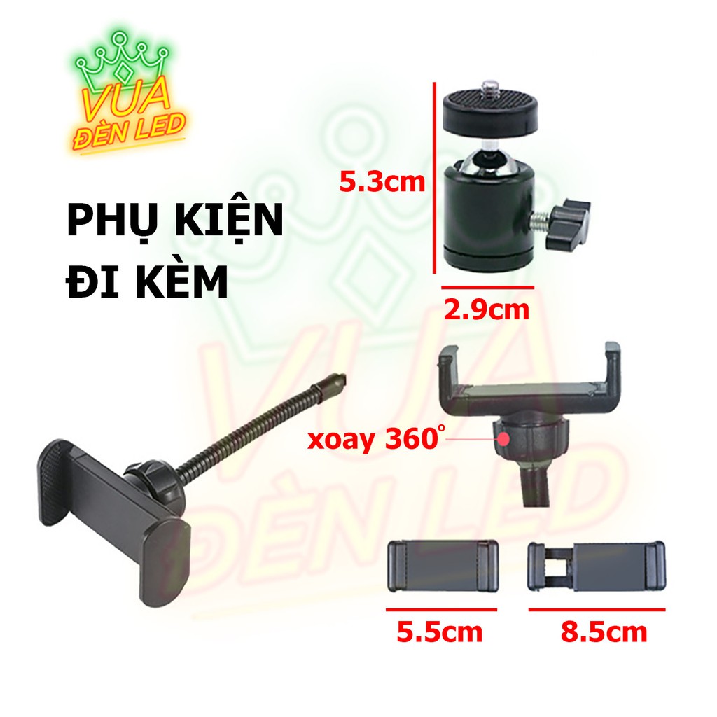 【Có sẵn】Đèn Livestream quay Tiktok, Chụp ảnh, Make up, Bán hàng live stream, Ánh sáng mịn bảo vệ mắt