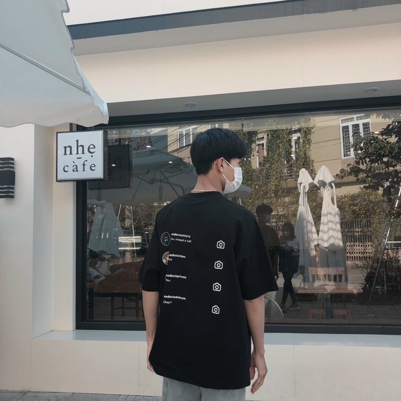 Áo Thun Unisex sad boiz SADTAGRAM tee logo 🖤 Nam nữ unisex 🖤 Áo thun tay lỡ sadboiz sadtagram full tag | BigBuy360 - bigbuy360.vn