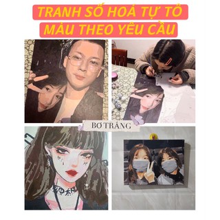 [ORDER] Tranh Sơn Dầu Số Hoá Tự Tô In Hình Theo Yêu Cầu (VUI LÒNG INBOX TRƯỚC KHI ĐẶT ĐƠN)