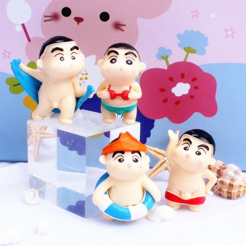 Bộ 4 Mô Hình Shin Bút Chì Làm Thủ Công Dùng Trang Trí
