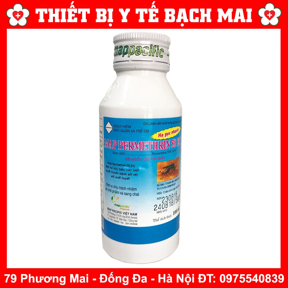 Thuốc Diệt Muỗi Permethrin 50EC công nghệ ANH QUỐC - 100ml