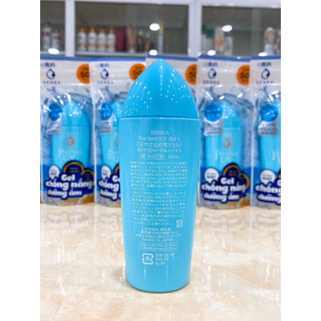 (SX Nhật Bản 80g) Gel sữa chống nắng Senka Perfect UV Gel SPF50 PA++++