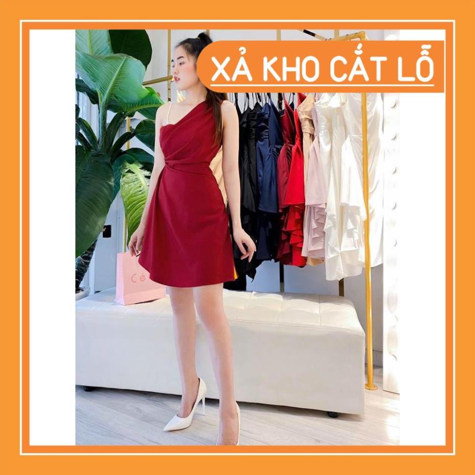 [Quần Áo Hot] Đầm dự tiệc 1 dây vai đính chuỗi sang trọng quý phái | BigBuy360 - bigbuy360.vn