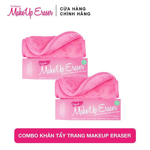Combo 2 khăn tẩy trang MakeUp Eraser Original Pink