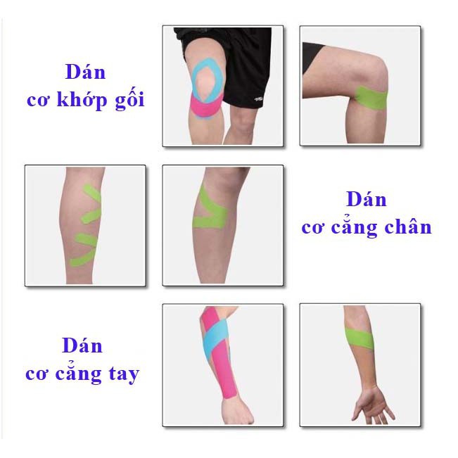 1 Băng dán cơ Kinesiology Tape không thấm nước - màu da 3