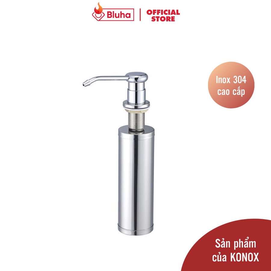 Bình đựng nước rửa chén gắn bồn dung tích 250ml KONOX inox 304 cao cấp