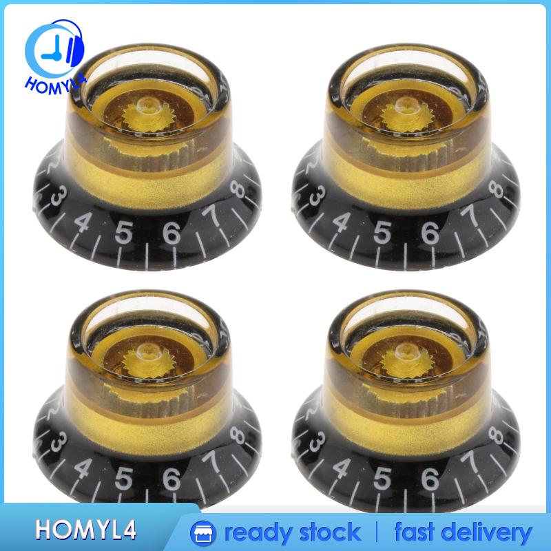 [CAMILA]Electric Guitar Tone and Volume Control Knobs Guitar Speed Control Knob Volume Tone Knobs Top Hat Replacement for LP Electric Guitar