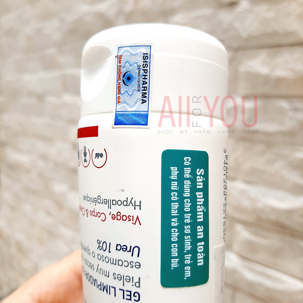 ISIS PHARMA Urelia Gel 200mL - Gel Tắm Cho Da Bị Kích Ứng, Tăng Sừng.