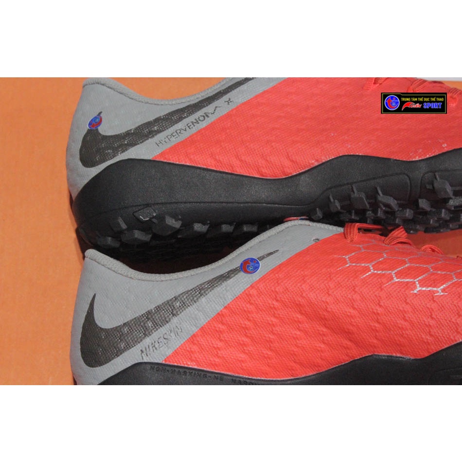 Giày đá bóng Hypervenom Premium TF - ĐỎ XÁM(size39-45)