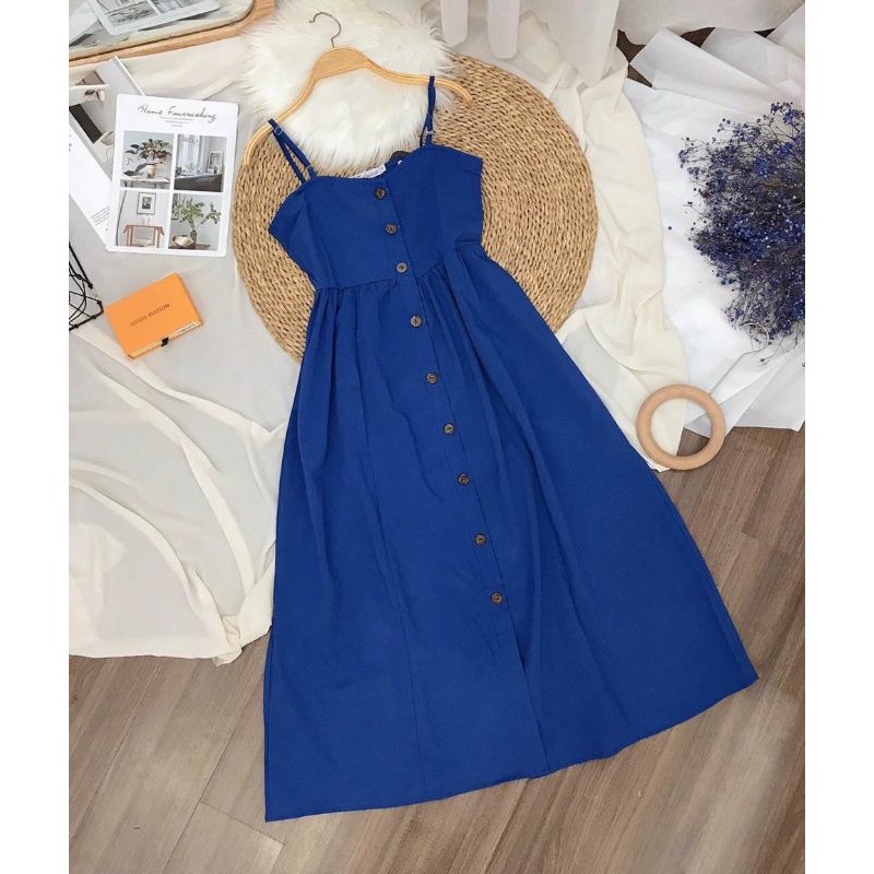 [ ẢNH THẬT TRẢI SÀN] ĐẦM HAI DÂY DÁNG DÀI MAXXI TRẮNG KẾT | BigBuy360 - bigbuy360.vn