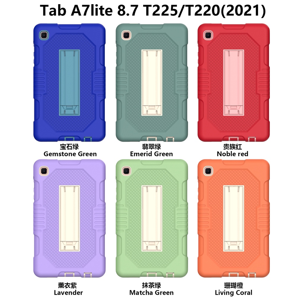 Ốp Máy Tính Bảng Cứng Chống Sốc Có Giá Đỡ Cho Samsung Galaxy Tab A7 Lite 8.7 Sm-T220 T225 | BigBuy360 - bigbuy360.vn