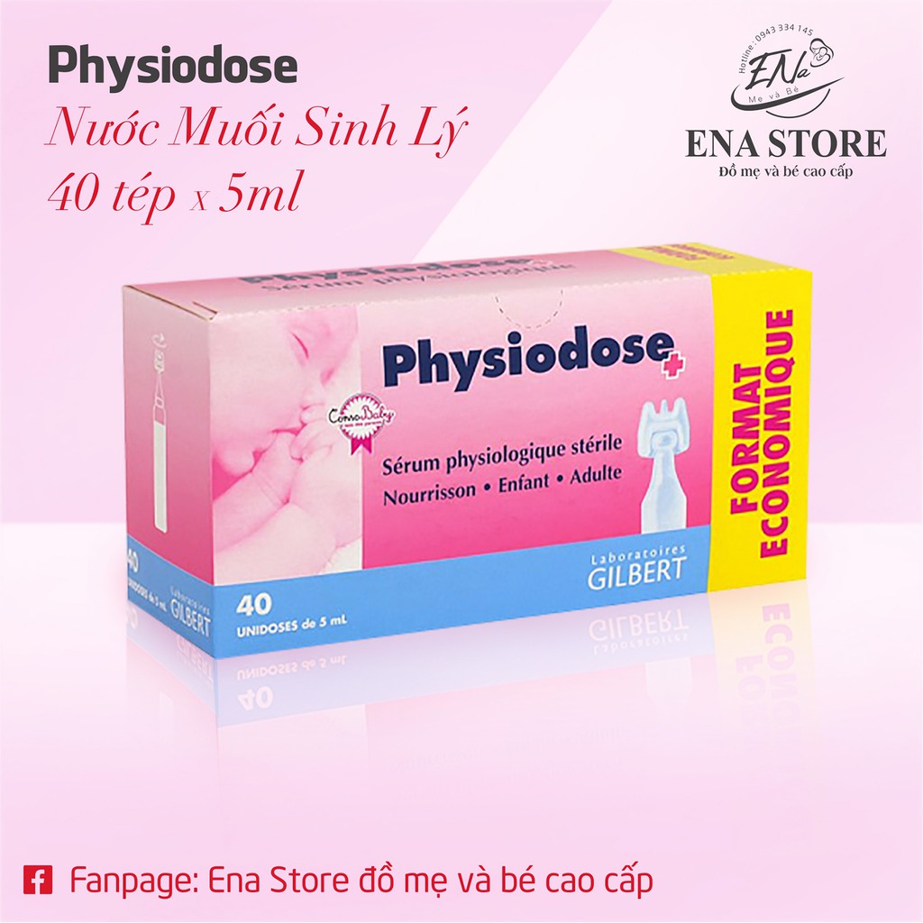 Fysoline - Nước muối sinh lý Pháp - Vệ sinh mắt, mũi, miệng cho bé