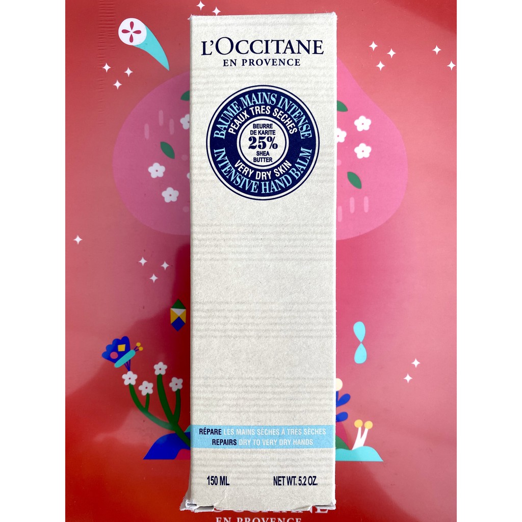 L’OCCITANE Kem Dưỡng Da Tay 25% SHEA BUTTER INTENSIVE HAND BALM 150ml