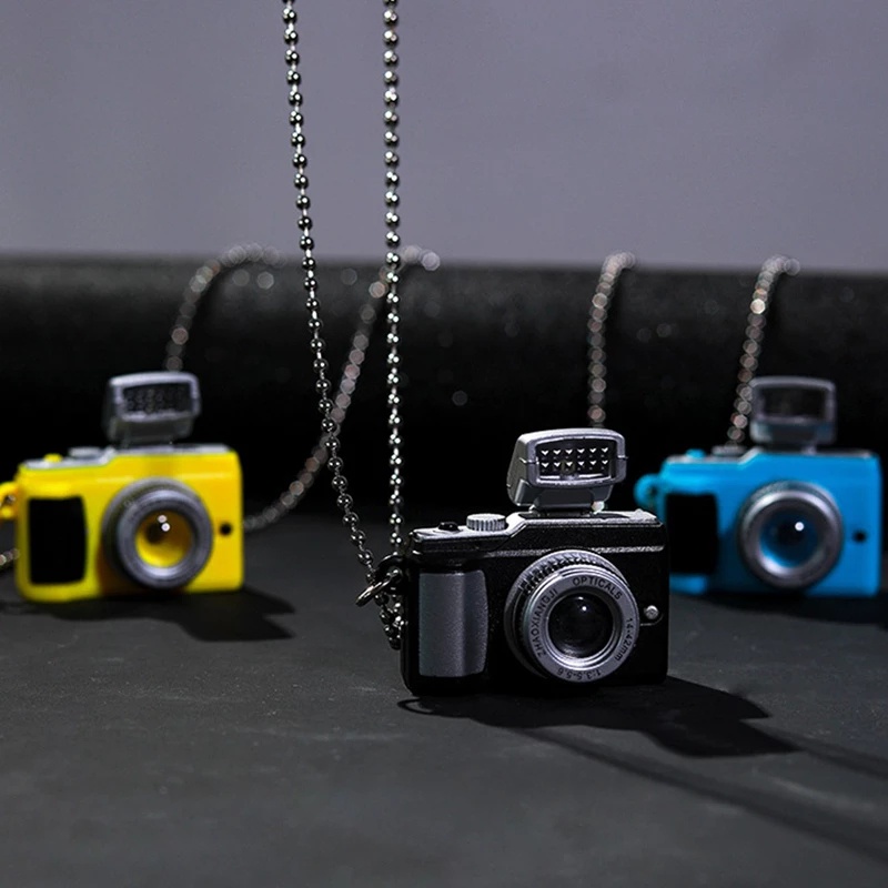Vòng Cổ Choker Mặt Hình Máy Ảnh Sáng Tạo Phong Cách Retro Cho Nam Nữ