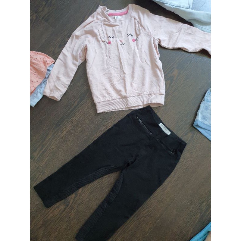 Thanh lý set đồ bé gái hàng hiệu Zara HM Canifa size 10-17kg 2-4Y