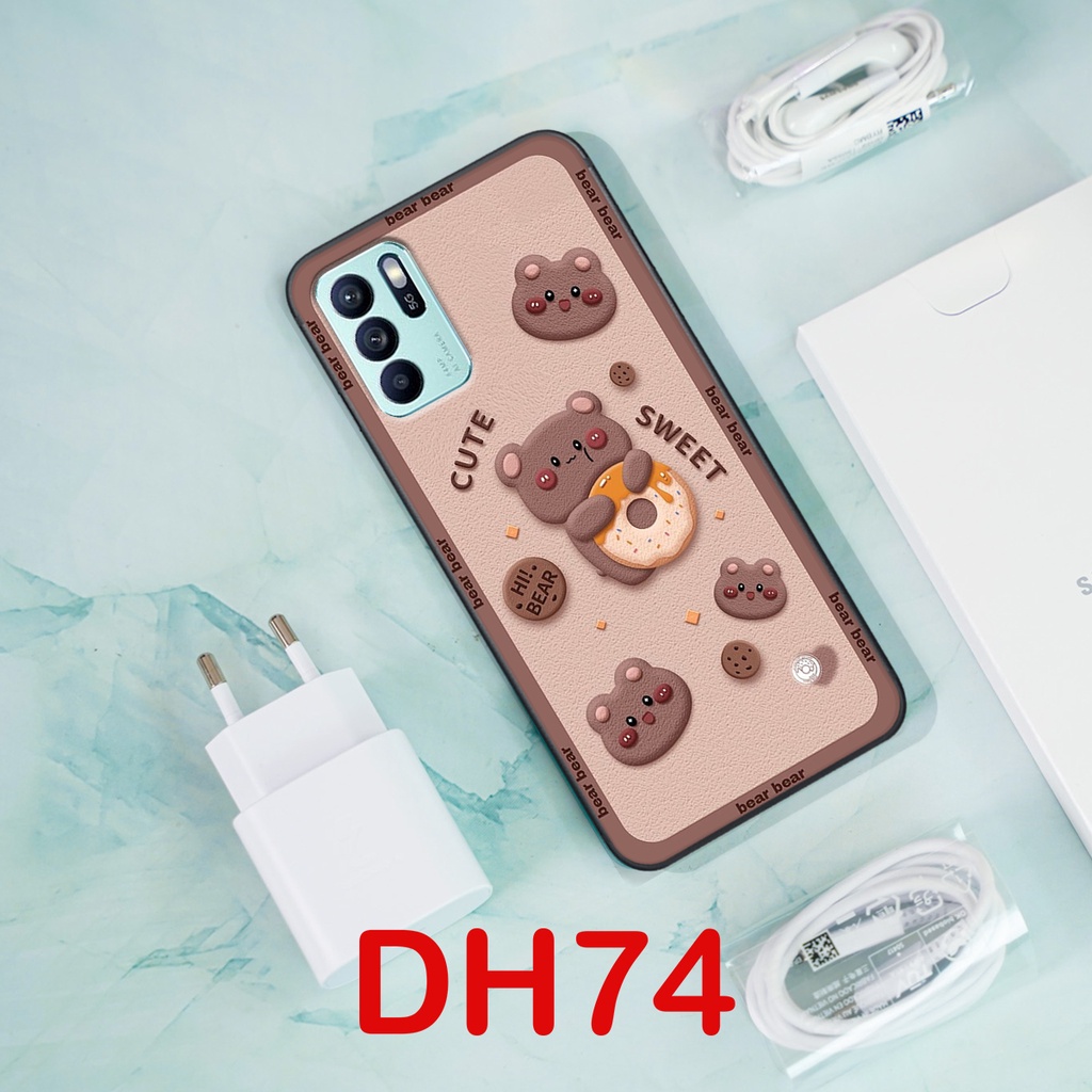 Ốp lưng Oppo RENO 6 5G / RENO 6Z 5G  in hình 3D gấu mới nhất - sang - chảnh - ĐẸP- BỀN