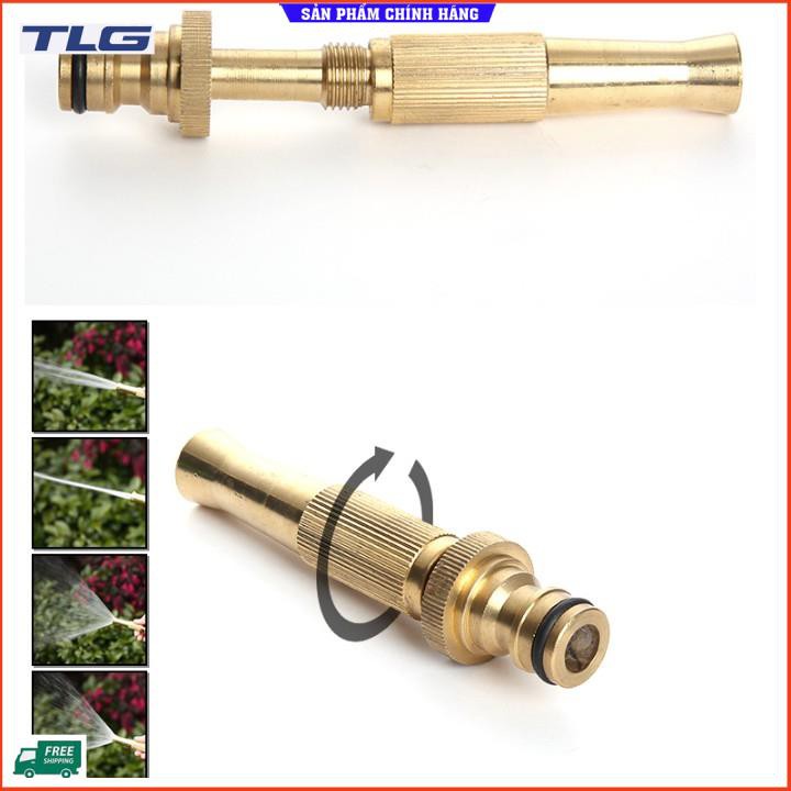 💎TLG💎 Bộ dây vòi xịt nước rửa xe, tưới cây . tăng áp 3 lần, loại 15m 206587 đầu đồng,cút đồng+ tặng đai [SKM]