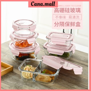 [COMBO 2 HỘP ]Hộp thủy tinh các loại nắp giăng cao su chống tràn tuyệt đối siêu chịu nhiệt