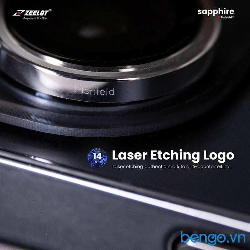 Dán Cường Lực Camera IPhone 14 Plus / 14/IPhone 14 Pro Max/14 Pro ZEELOT Sapphire PIshield