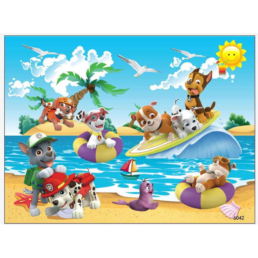 Tranh Ghép Hình Gỗ 40-60-80 Mảnh Bé Trai/Jigsaw Puzzle/Tranh Ghép Gỗ Cho Bé/Cứu Hộ, Phi Đội Bay/Tranh Ghép Cho Bé Từ 2+