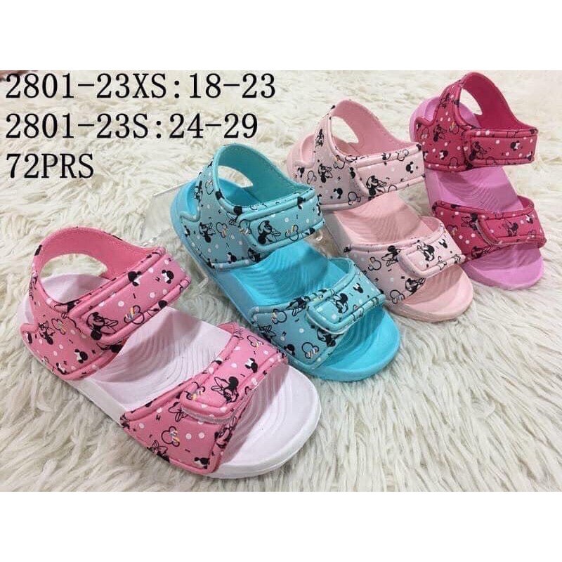 (Form nhỏ ) Sandal micky siêu nhẹ bé gái đế chống trơn trượt