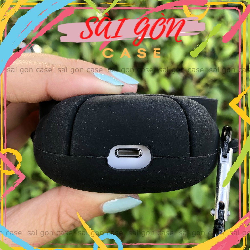 Case airpods Pro Vỏ bao airpod pro silicon đựng tai nghe không dây(pro cún sừng 03)