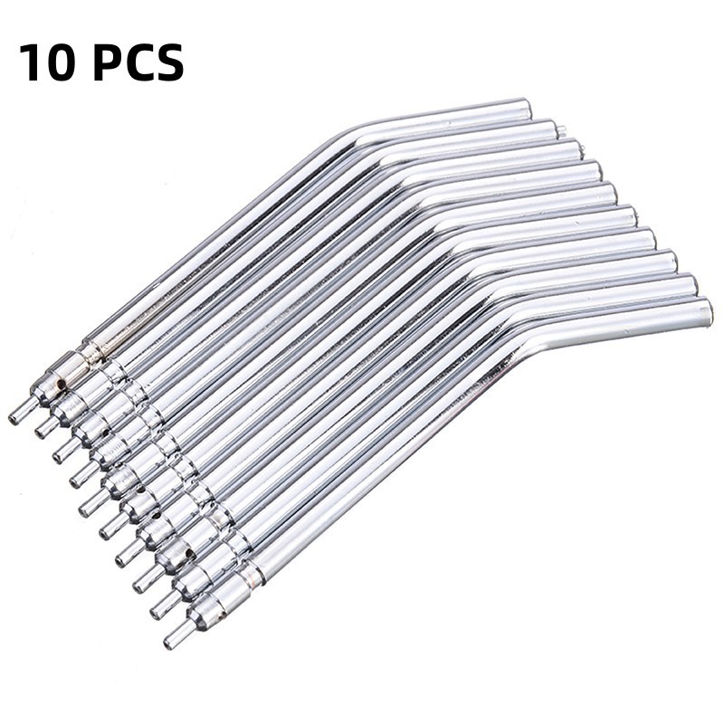 Bộ 10 Đầu Ống Tiêm 3 Đầu Bằng Thép Không Gỉ Cho Ống Tiêm Nước 3 Chiều