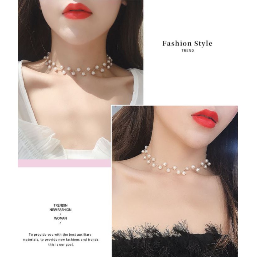 Choker Nữ Phong Cách, Cá Tính - Vòng Cổ Nữ Phong Cách Hàn Quốc Siêu Cute.
