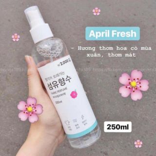 Xịt thơm quần áo 250ml Hàn Quốc