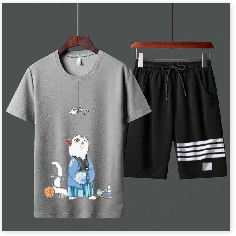 SET BỘ THUN HÈ CON MÈO SIÊU CHẤT CỰC NGẦU CHO CÁC BẠN TRẺ KOKO MI STORE