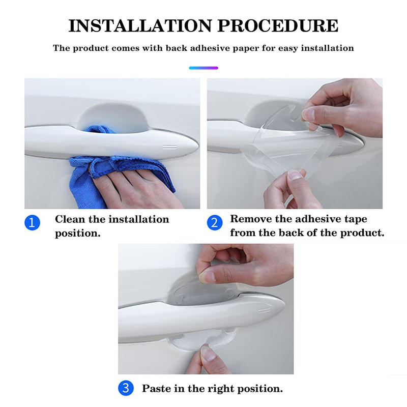 Miếng Dán Bảo Vệ Chống Va Chạm Cho Tay Nắm Cửa Xe Hơi Kia Ceed Rideago K2 Sedona K7 Kx5 Riook2