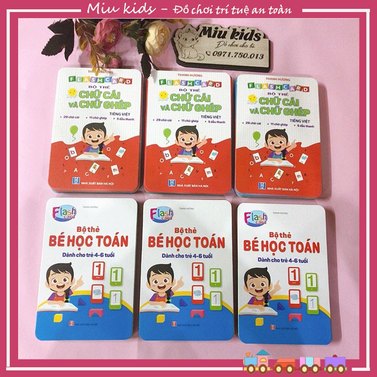 Bộ thẻ flashcard cho bé học bảng chữ cái và số, bộ thẻ tập đánh vần cho bé kích thước 10x15cm( loại to đẹp)