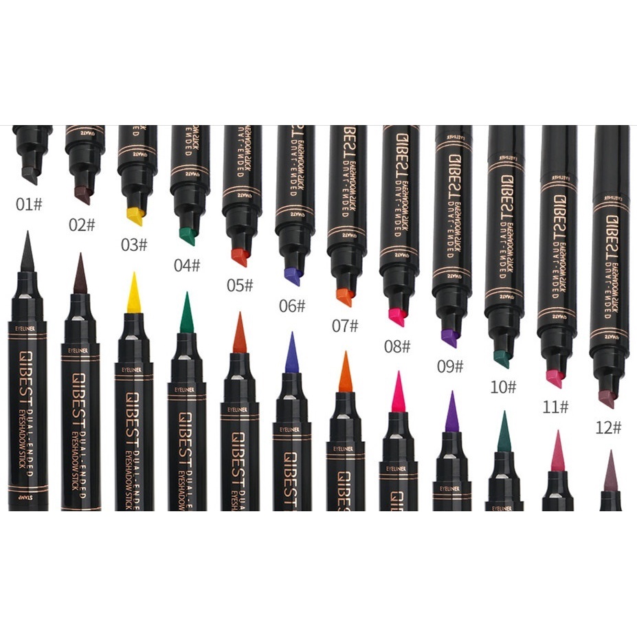 Bút Kẻ Mắt Thiết Kế 2 Trong 1 Không Thấm Nước Nhanh Khô