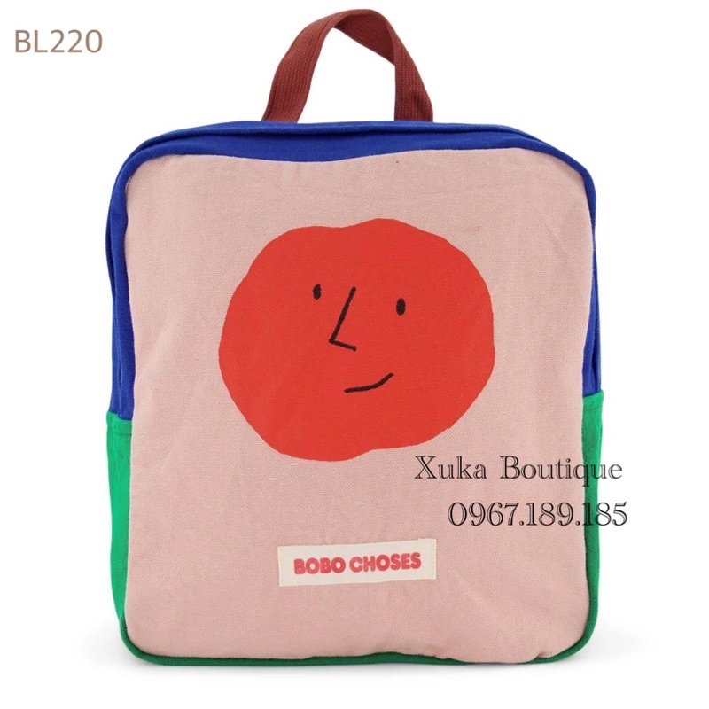 Ba Lô Vải Thêu Chữ Cái Dễ Thương Cho Trẻ Em Mầm Non, Hàng Cao Cấp Của Hãng BOBO CHOSES 100% Organic Cotton