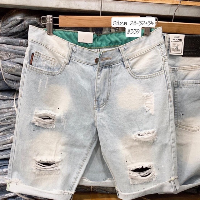 Quần short jane rách cao cấp