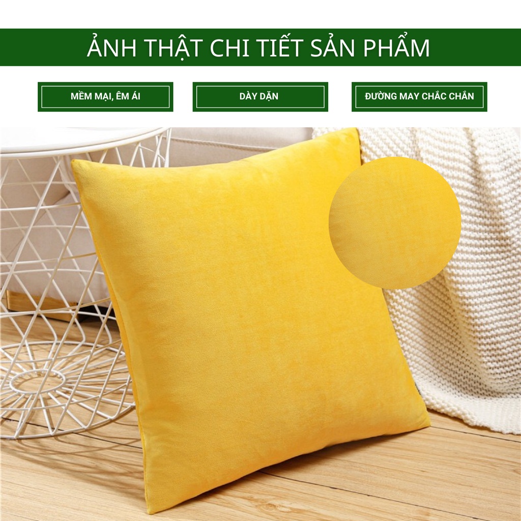 Gối tựa sofa vải nhung Homies mẫu mã sang trọng cao cấp