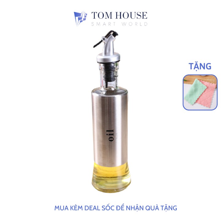 Chai Thủy Tinh Đựng Dầu Ăn Chiết Rót Dầu, Nước Mắm Cao Cấp 500ml