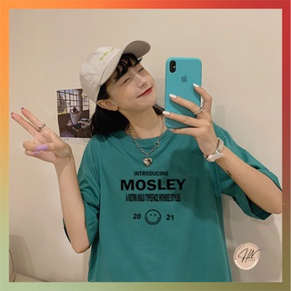 Áo thun 3158 quảng châu chất dày cotton khô nữ form rộng Mosley NH5