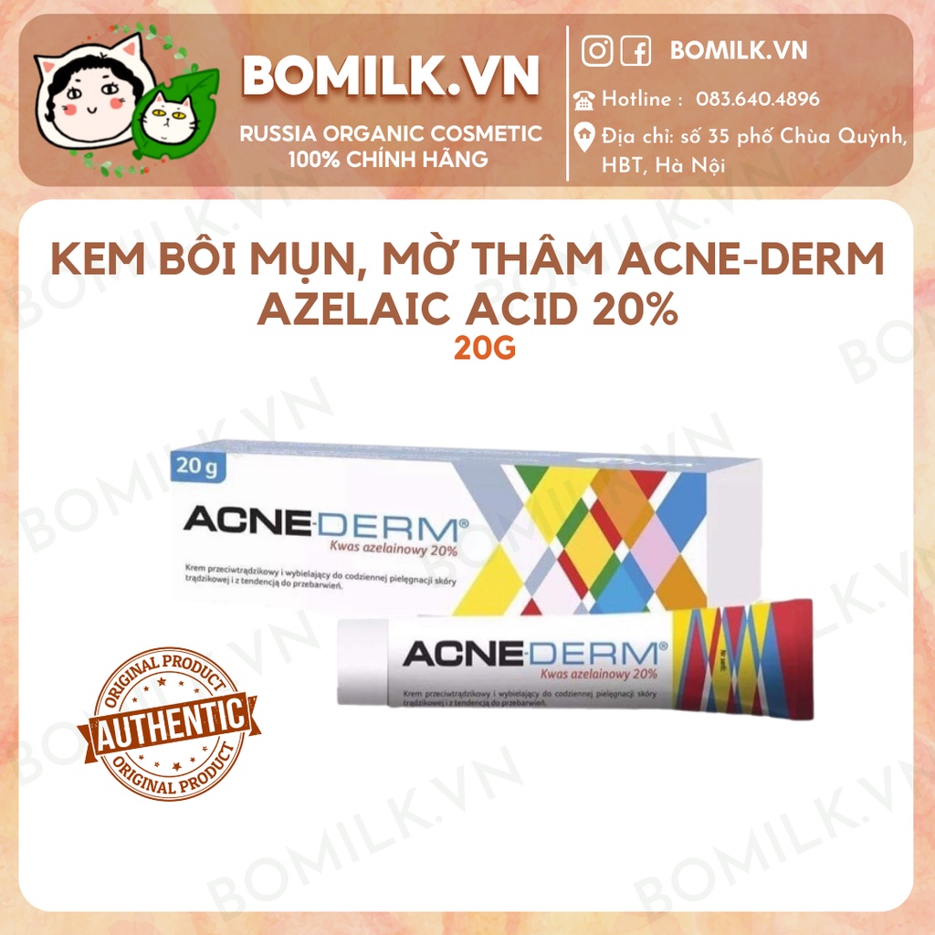Kem bôi mụn Acne-derm giảm thâm, kiềm dầu và ngừa mụn